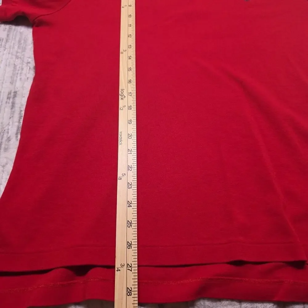 Ralph Lauren Polo Shirt Mens Red Pony Casual Short Sleeve